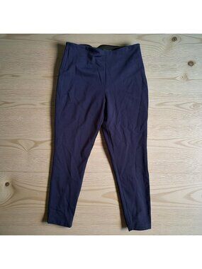 LYSSE Navy Blue Stretch Ankle Ponte Pants Size Large